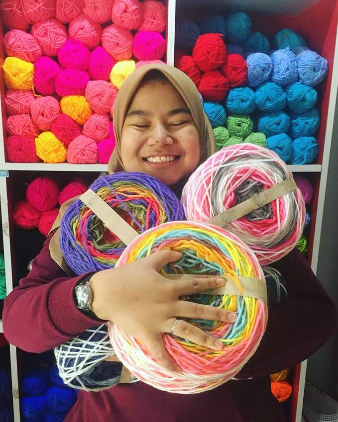 HOT ITEM: Coupon Code: HAPPY2018. Warna BARU benang kait frogyarnCAKE.