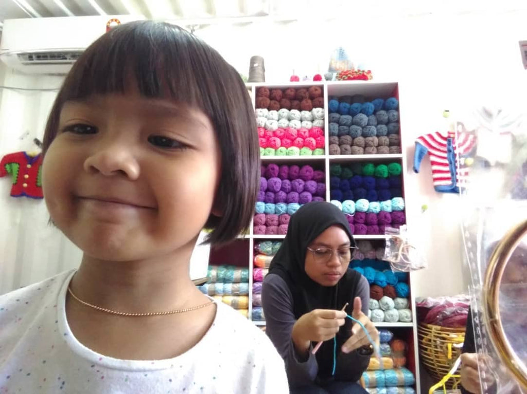 Kelas belajar crochet di Pinkyfrog Studio JOHOR.
