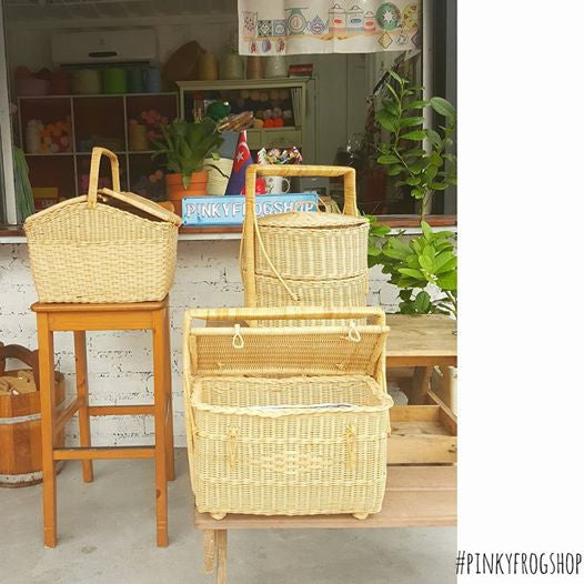 Bakul / Basket rotan di Pinkyfrogshop