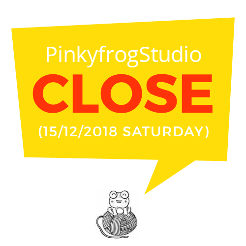 Pinkyfrog Studio TUTUP SEMENTARA PADA SABTU 15/Dec/2018