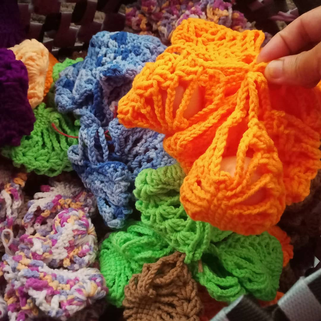 Kelas Kraf Crochet Bekas Telur ayam #notsobijan / #retroeggcozy.
