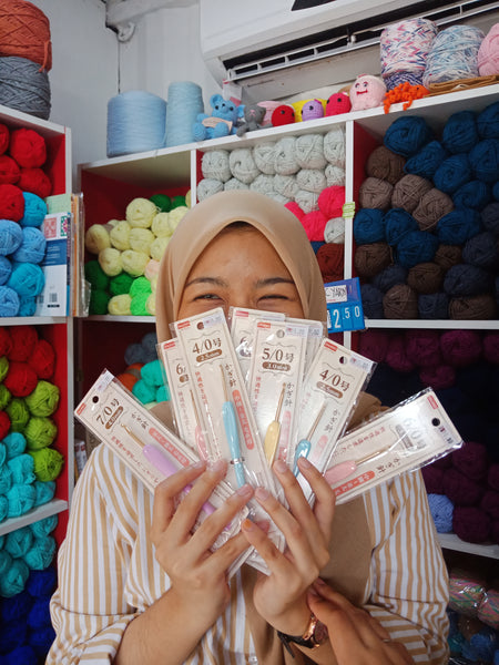 DAISO Jarum kait / Crochet Hook - Pinkyfrogshop: Yarn Shop - JOHOR Malaysia