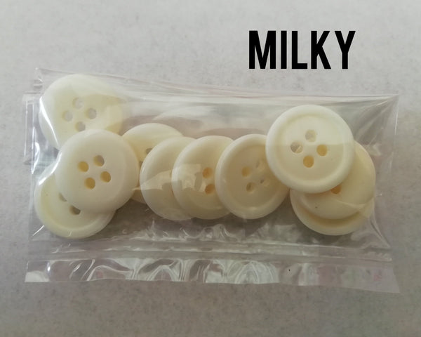 Button plain 10pcs / pack
