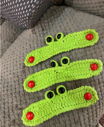 3pcs Crochet Frog Face Mask Adapter 😷