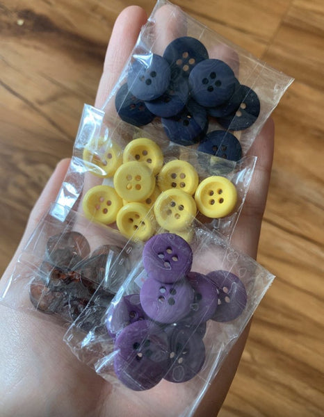 Button plain 10pcs / pack